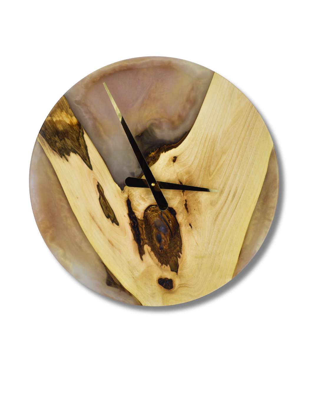 ořechové epoxidové hodiny